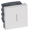 Legrand 077094 Wechselschalter 16A beleuchtet 2-modulig Mosaic ultaweiß