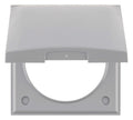 Berker 918282507 Rahmen 1fach m.Klappd. Integro Flow grau glänzend