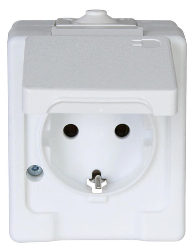 Kopp 100602003 STANDARD Schuko Steckdose m.Klappd.arktisweiß