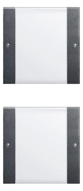 GIRA 213228 Wippenset 2fach (1+1) BSF System 55 Klar/Anthrazit