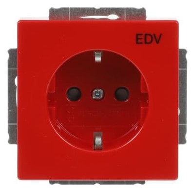 BJ 20 EUCKS/DV-12-82- SCHUKO Steckdosen-Einsatz rt RAL3020 future