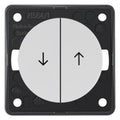 Berker 936532509 Jalousie-Wippentaster m.Sym.Pfeil Integro Flow/Pure polarw.gl.