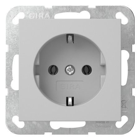 GIRA 4180015 SCHUKO-Steckdose SRK System 55 Grau matt (lackiert)