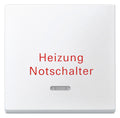 Mert 431819 Wippe m.Kontrollfenster+ Aufd. Heizungsnot polarweiß System M