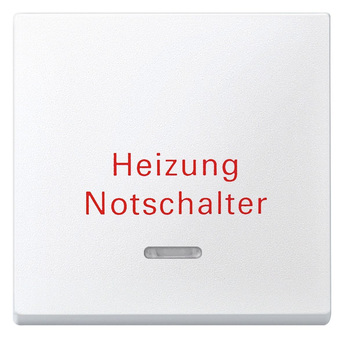 Mert 431819 Wippe m.Kontrollfenster+ Aufd. Heizungsnot polarweiß System M