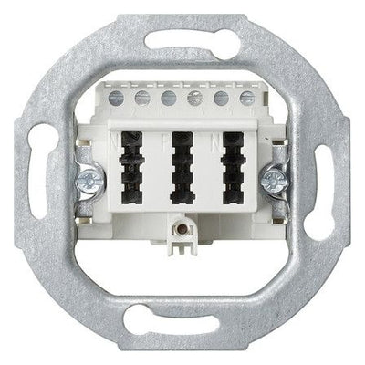 GIRA 003302 Anschlussdose TAE 3x6 NFN Einsatz Weiß