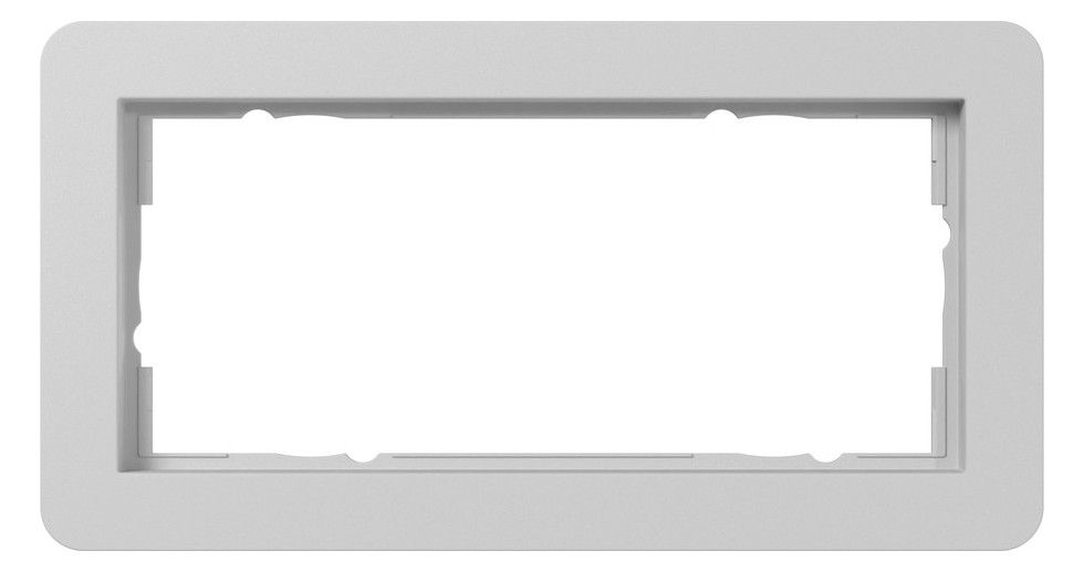 GIRA 1002154 Abdeckrahmen 2f o.M.Gira E1 Grau m