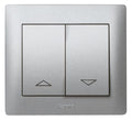 Legrand 771314 Wippe m.aufgedruckten Pfeilsymbolen soft Aluminium