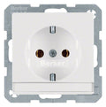 Berker 47506089 Steckdose SCHUKO m.B-feld Q.1/Q.3 polarweiß samt