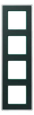 Jung AV584GLMSG Glasrahmen 4f senkr.eu.waager.e Montage Glas A VIVA sm