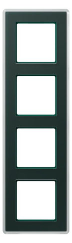 Jung AV584GLMSG Glasrahmen 4f senkr.eu.waager.e Montage Glas A VIVA sm