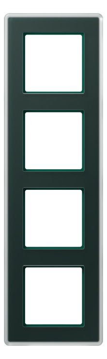 Jung AV584GLMSG Glasrahmen 4f senkr.eu.waager.e Montage Glas A VIVA sm