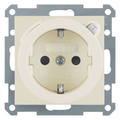Berker 47088982 Steckdose SCHUKO+Fi u.erh.BS S.1 weiß glänzend