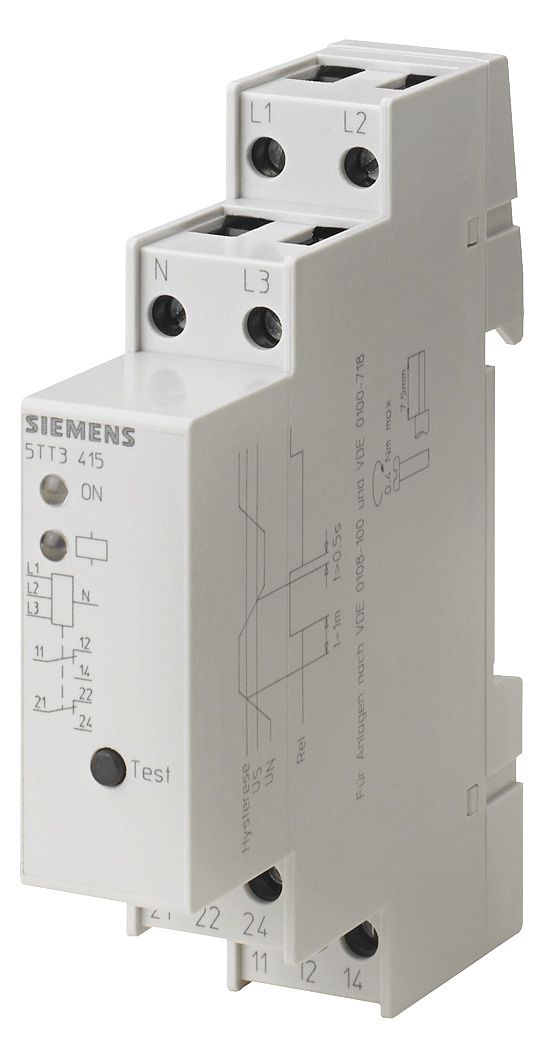 Siemens 5TT3415 Spannungsrelais AC230/ 400V 0,85 2We Ansprechverzögerung 0,5s