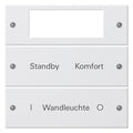 GIRA 221227 Wippenset 2fach Plus beschreib. System 55 Reinweiß seidenmatt