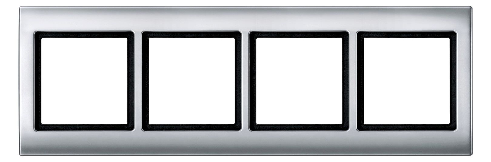 Mert 400460 AQUADESIGN-Rahmen 4fach aluminium