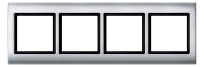 Mert 400460 AQUADESIGN-Rahmen 4fach aluminium