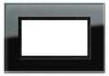 GIRA 100105 Abdeckrahmen 1,5fach Esprit Glas Schwarz