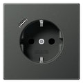 Jung AL1520-18CAN SCHUKO-Steckdose m.USB Typ C