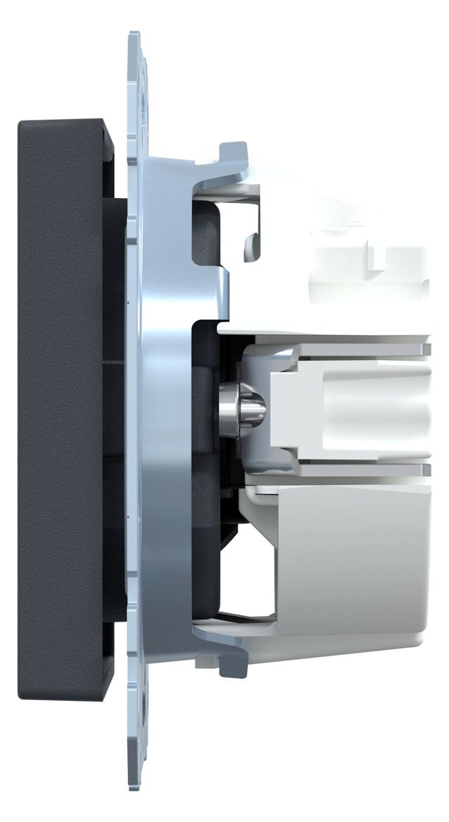 Mert MEG 2303-0414 SCHUKO-Steckdose BRS Ko.+Schriftfeld StK anthrazit System M
