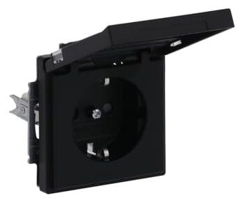BJ 20 EUKNB-885 SCHUKO Steckdosen-Einsatz schwarz matt future