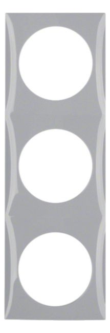Berker 918192507 Rahmen 3fach Integro Flow grau glänzend