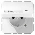 Jung CD 1520 NAKLKO WW SCHUKO-Steckdose 16A 250V Berührungs.- schutz Klappd.SF