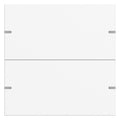 GIRA 5022927 Wippenset 2fach Tastsensor4 TS4 Aluminium Reinweiß seidenmatt (lack)