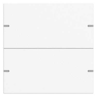 GIRA 5022927 Wippenset 2fach Tastsensor4 TS4 Aluminium Reinweiß seidenmatt (lack)