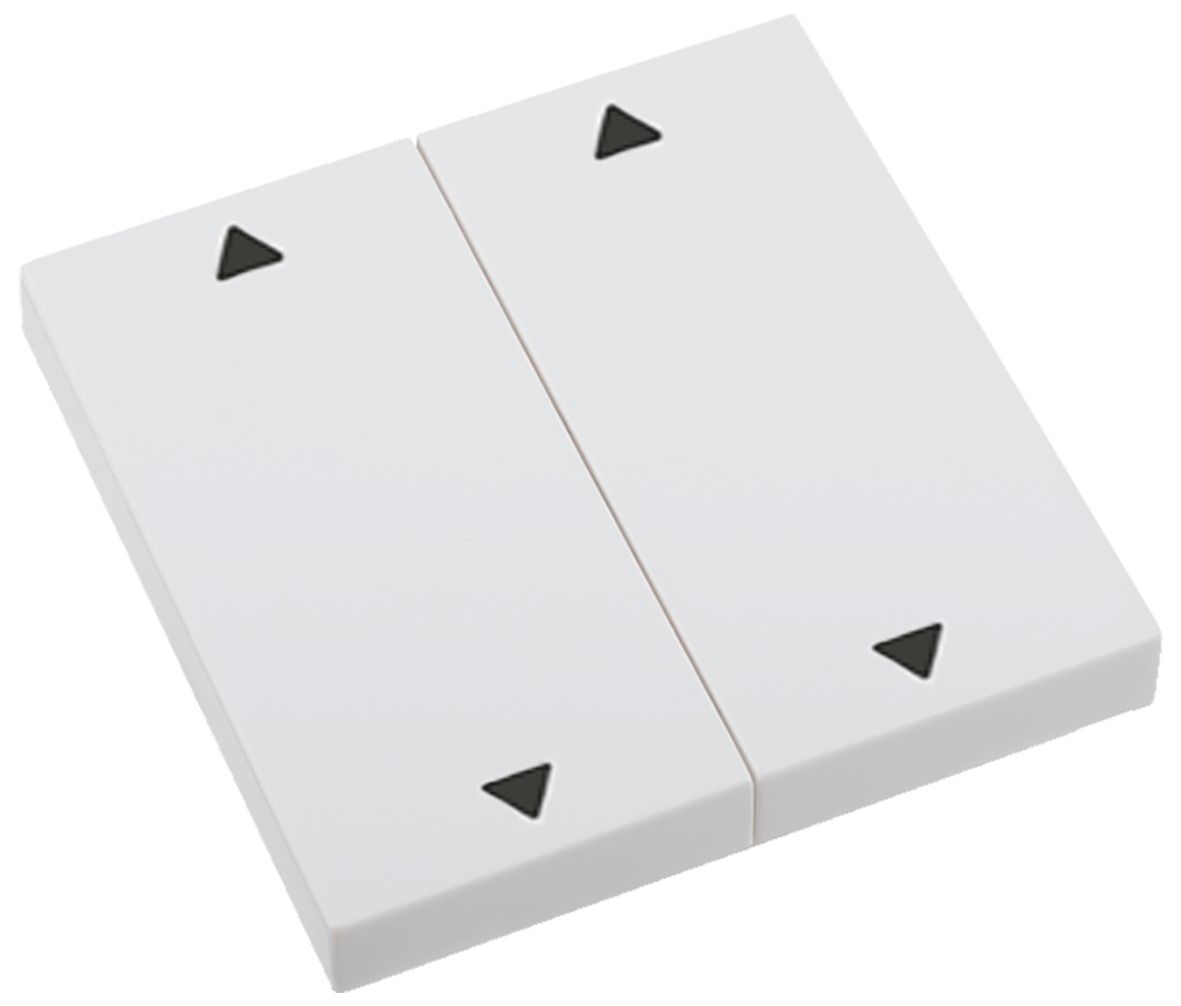 ELDAT RTS23-ACC-02-02P2 Wippe AUF/ZU 2x Format 55 weiß für Wandsender RTS23