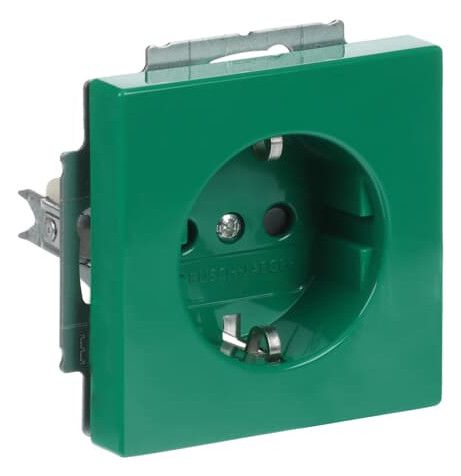 BJ 20 EUCKS-13-82-101 SCHUKO Steckdosen-Einsatz gn RAL6032 future