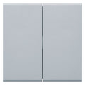 Hager GW2BLAN Wippe 2fach f.Schalter/Taster 55mm hfr lack Alu