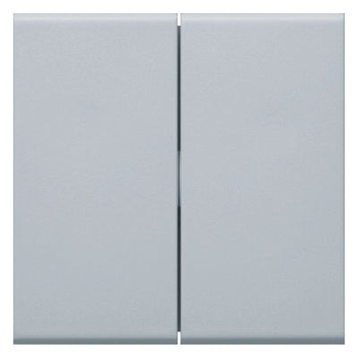Hager GW2BLAN Wippe 2fach f.Schalter/Taster 55mm hfr lack Alu