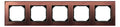 Mert 489515 M-PLAN-Echtglasrahmen 5f Mahagonibraun