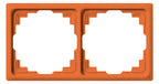 Jung CD582KO Rahmen 2fach f.Kabel-Kanal orange
