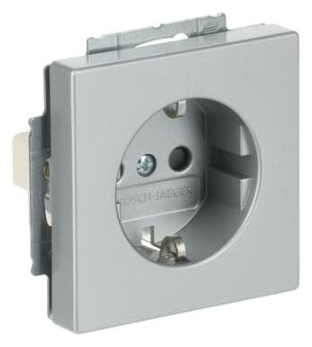 BJ 20 EUCRB-83 SCHUKO Steckdosen Einsatz o.Spreize alusilber future linear