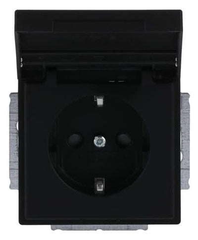 BJ 20 EUKNB-885 SCHUKO Steckdosen-Einsatz schwarz matt future
