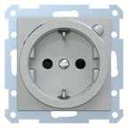 Mert 232860 FI-SCHUKO-Steckdose BRS aluminium System M