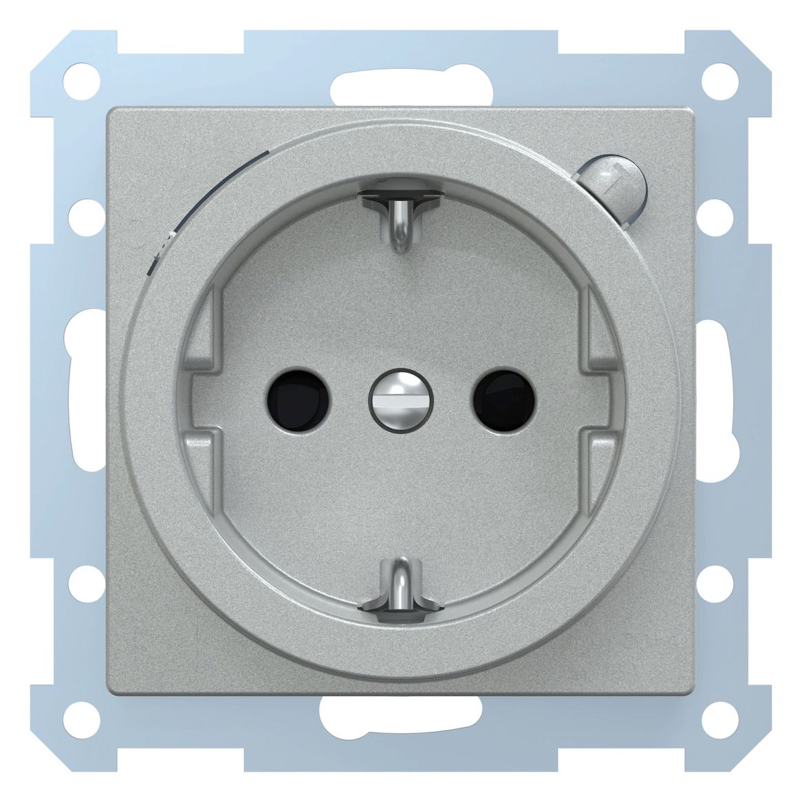 Mert 232860 FI-SCHUKO-Steckdose BRS aluminium System M