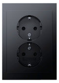 Berker 47597006 Doppelsteckdose SCHUKO Abdeckpl.erh.BS Berker K.1 anth matt