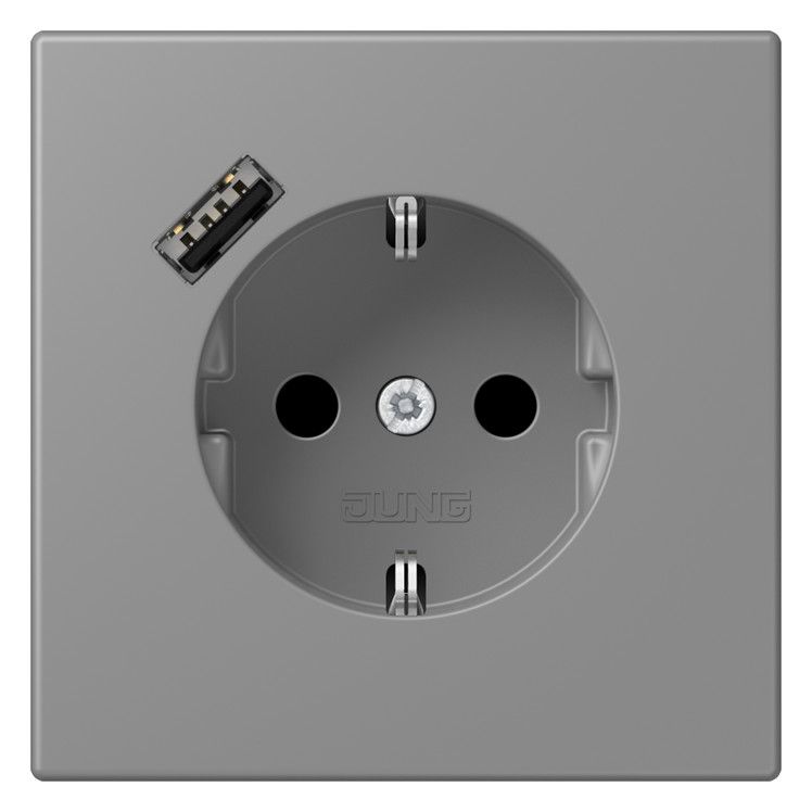 Jung LC1520-18A203 SCHUKO-Steckd.m.USB Typ A LC32011