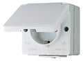 Jung 620WX AP/WG SCHUKO Steckdose Hohlboden z.Durchverdrahtet H55mm WG600