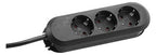 Bachmann 387.171 Tischsteckdose 3xSchuko schwarz Strom 3m Schuko