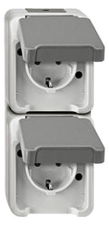 Mert MEG 2329-8029 SCHUKO-Doppel-Steck- Dose lgr senk. AQUASTAR