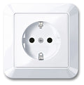 Mert MEG 2300-1025 SCHUKO-Steckdose BRS volle Platte StK aktivweiß glänzend 1-M