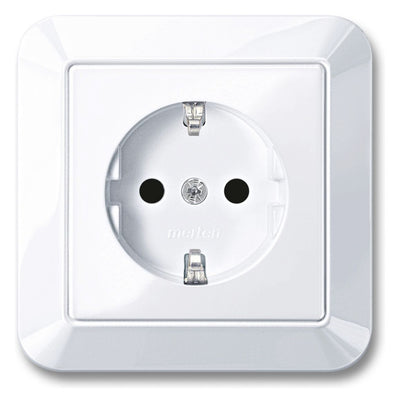 Mert MEG 2300-1025 SCHUKO-Steckdose BRS volle Platte StK aktivweiß glänzend 1-M