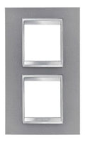 GEWISS GW16224VT Abdeckrahmen LUX International 2+2M vert. 71mm Titan