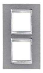 GEWISS GW16224VT Abdeckrahmen LUX International 2+2M vert. 71mm Titan