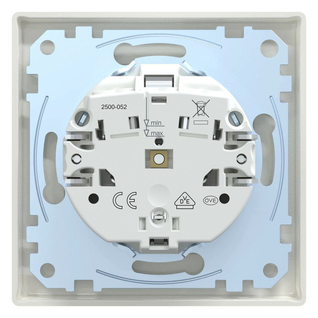 Mert MEG 2401-1519 SCHUKO-Steckdose SK volle Platte polarweiß M-SMART