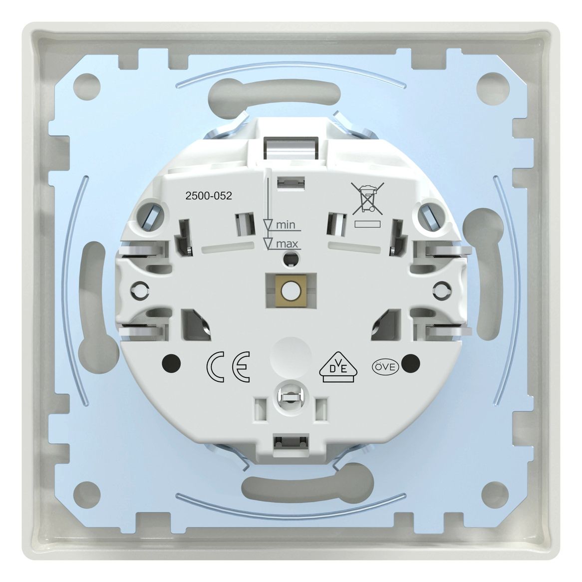 Mert MEG 2401-1519 SCHUKO-Steckdose SK volle Platte polarweiß M-SMART